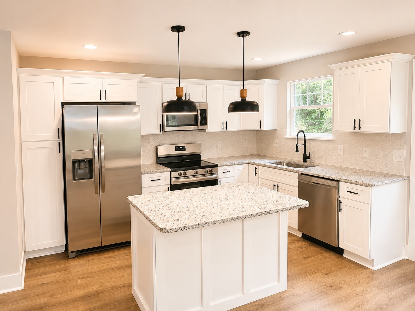 4619 Chapel Hill Road Southside, TN 37171 - Photo 11 of 29 a kitchen with stainless steel appliances granite countertop a sink a stove a refrigerator and island with wooden floor
