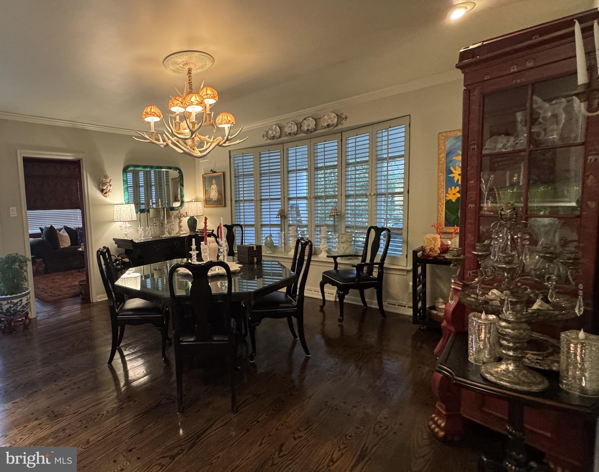 357 Sprague Road Penn Valley, PA 19072 - Photo 12 of 44 a view of a dining room with furniture and chandelier