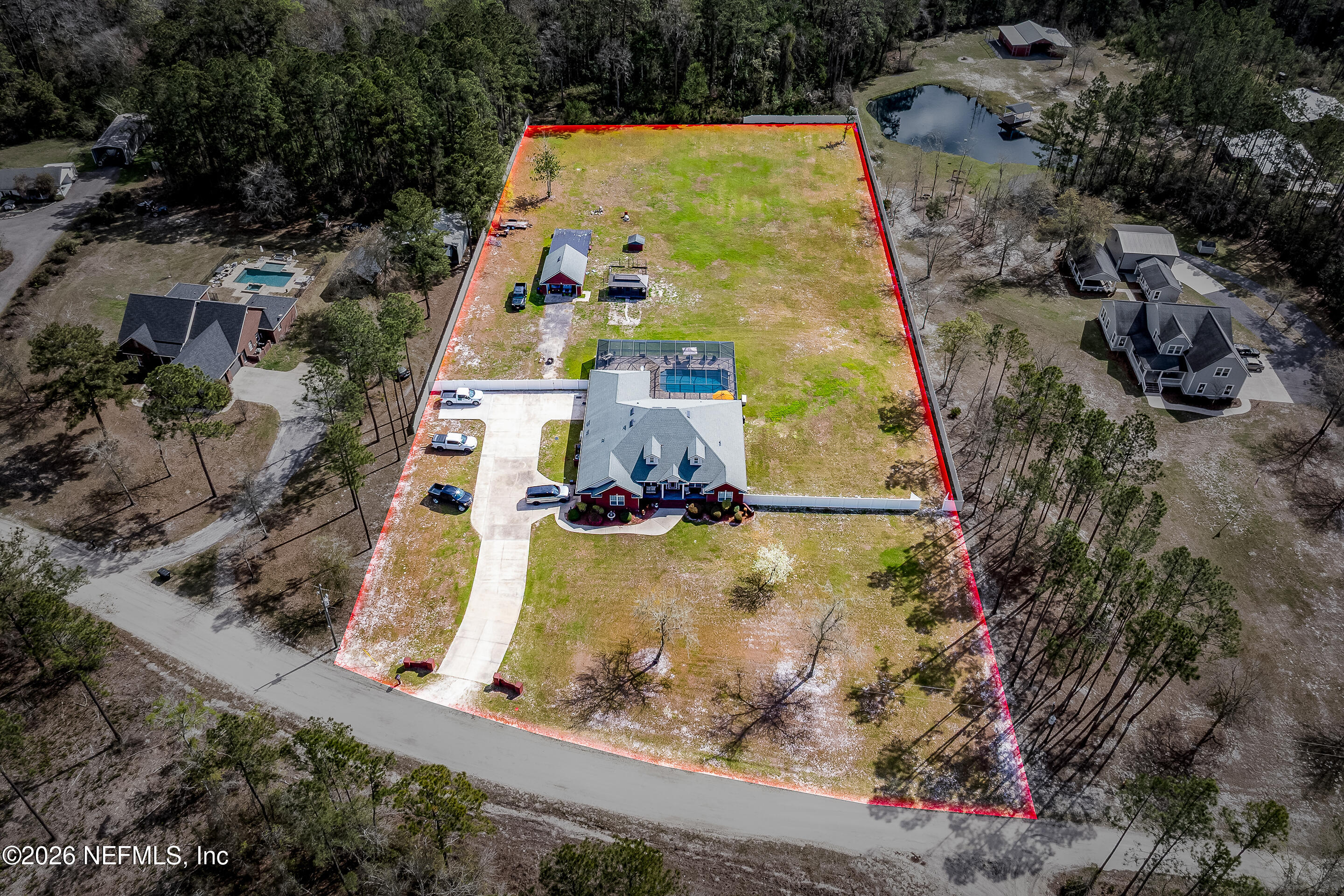 3795 Raintree Drive Macclenny, FL 32063 - Photo 30 of 40 an aerial view of house with outdoor space