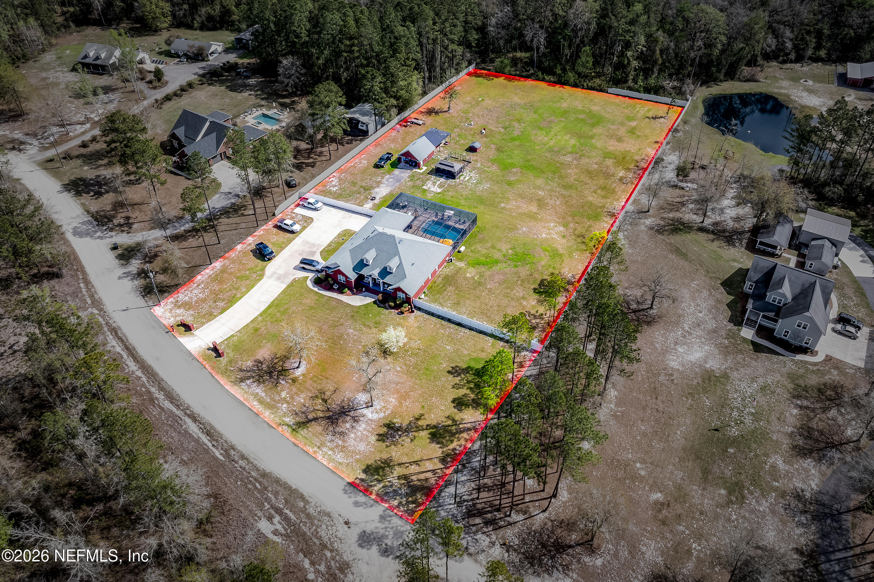 3795 Raintree Drive Macclenny, FL 32063 - Photo 31 of 40 an aerial view of swimming pool