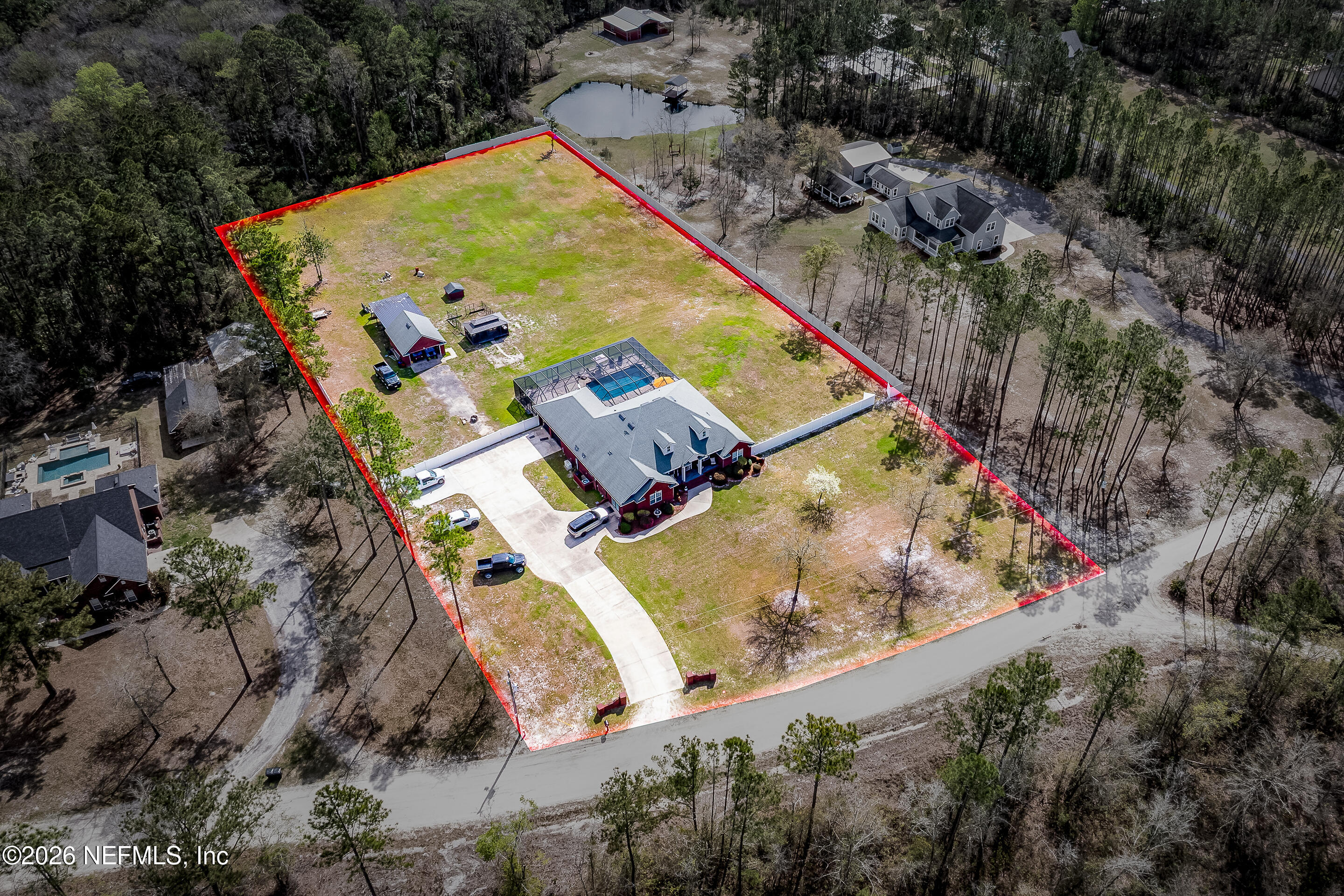 3795 Raintree Drive Macclenny, FL 32063 - Photo 32 of 40 an aerial view of a house with outdoor space