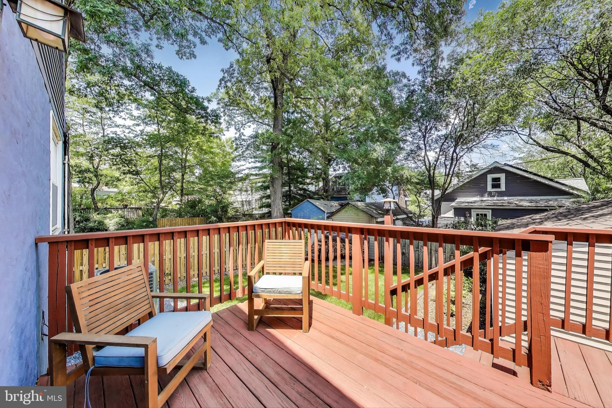 805 Islington Street Silver Spring, MD 20910 - Photo 43 of 50 a view of balcony with wooden floor and outdoor seating