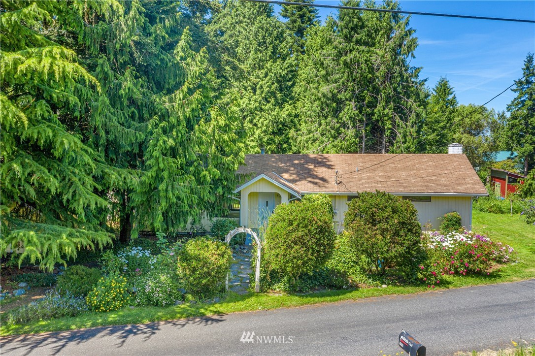 929 Blackburn Road Camano Island, WA 98282 - Photo 38 of 39 a aerial view of a house with a yard and potted plants
