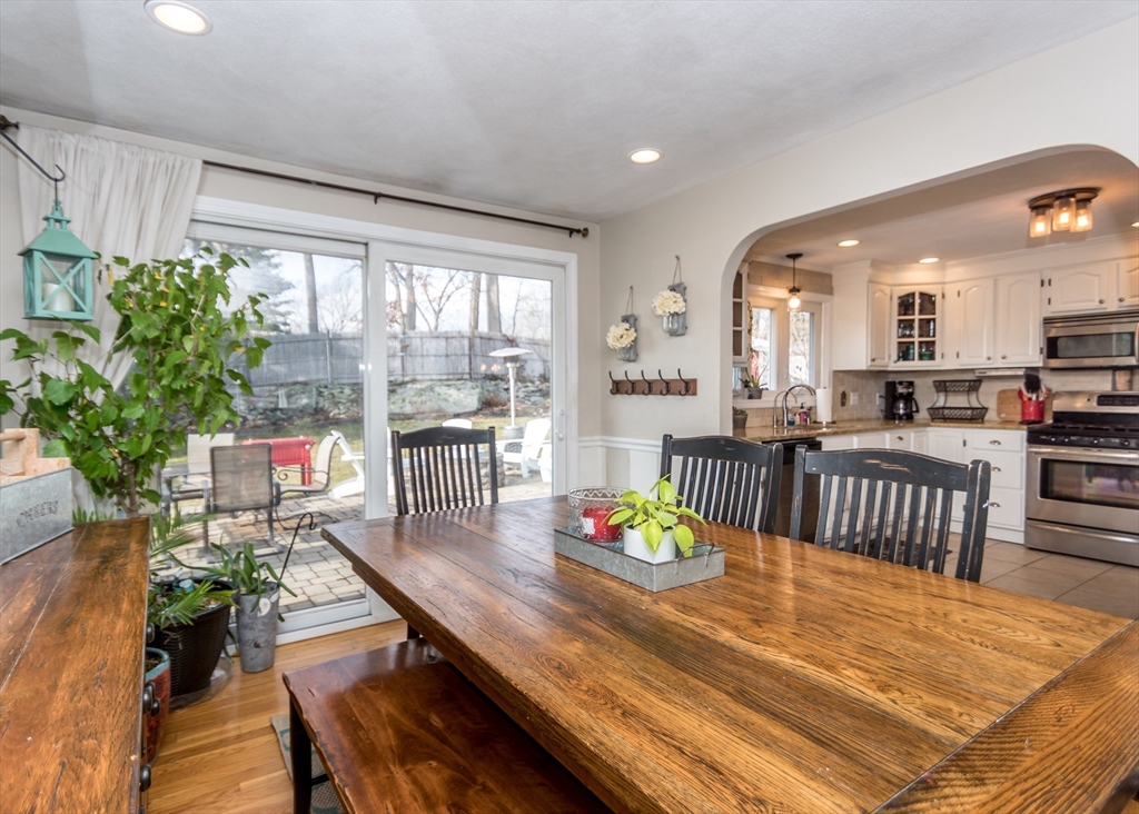 27 Sherman Street Needham, MA 02494 - Photo 6 of 32 a outdoor dining space with furniture and garden view