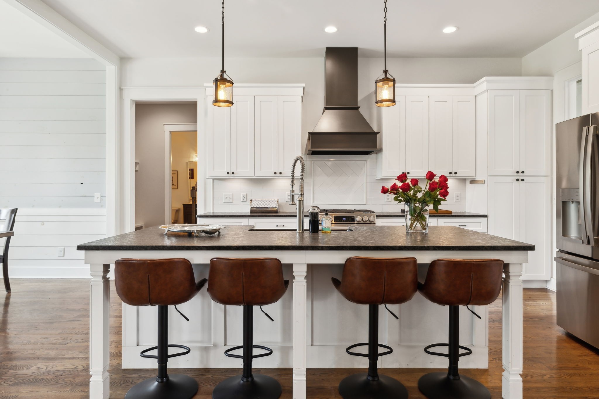 273 Halltown Road Cottontown, TN 37048 - Photo 14 of 65 a kitchen with stainless steel appliances a sink and cabinets