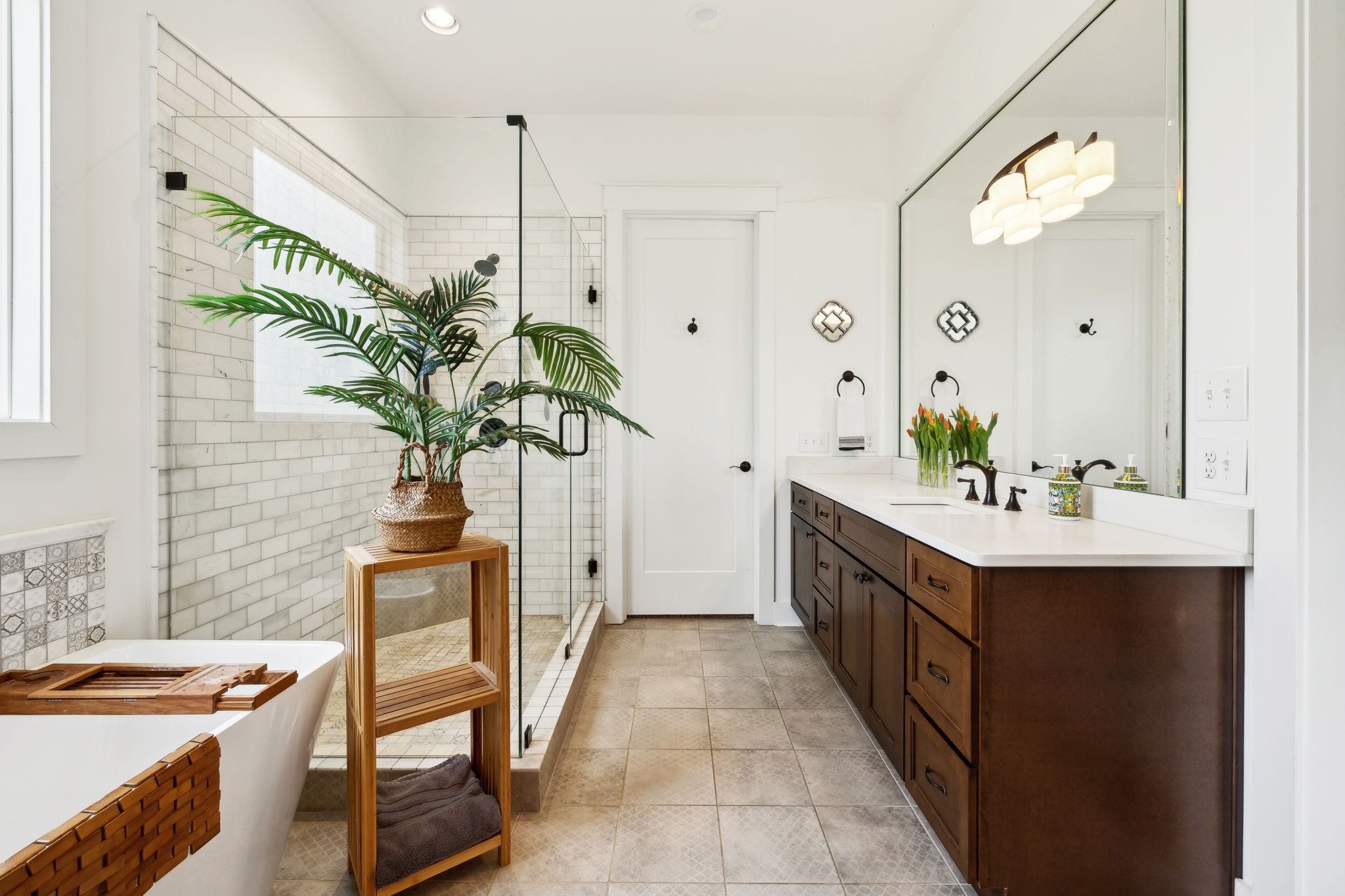 273 Halltown Road Cottontown, TN 37048 - Photo 38 of 65 a spacious bathroom with a double vanity sink and a mirror