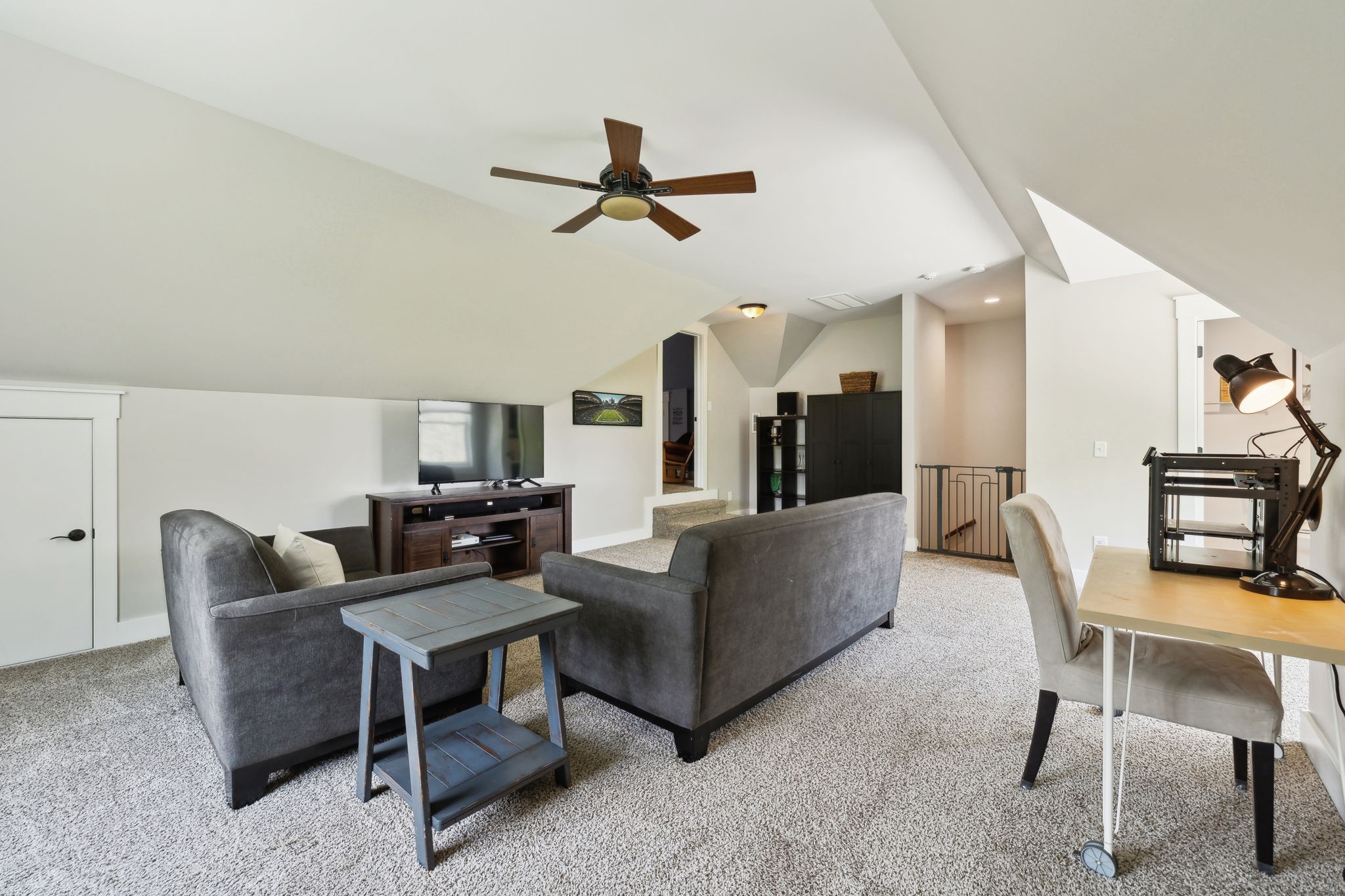 273 Halltown Road Cottontown, TN 37048 - Photo 45 of 65 a living room with furniture and a dining table with kitchen appliances
