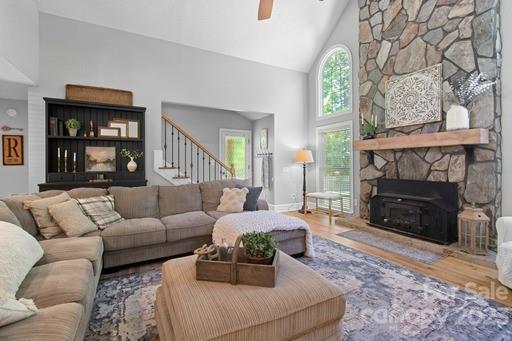 1912 Ruben Road Monroe, NC 28112 - Photo 11 of 45 a living room with furniture and a fireplace
