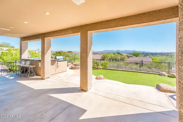 a view of swimming pool and outdoor space