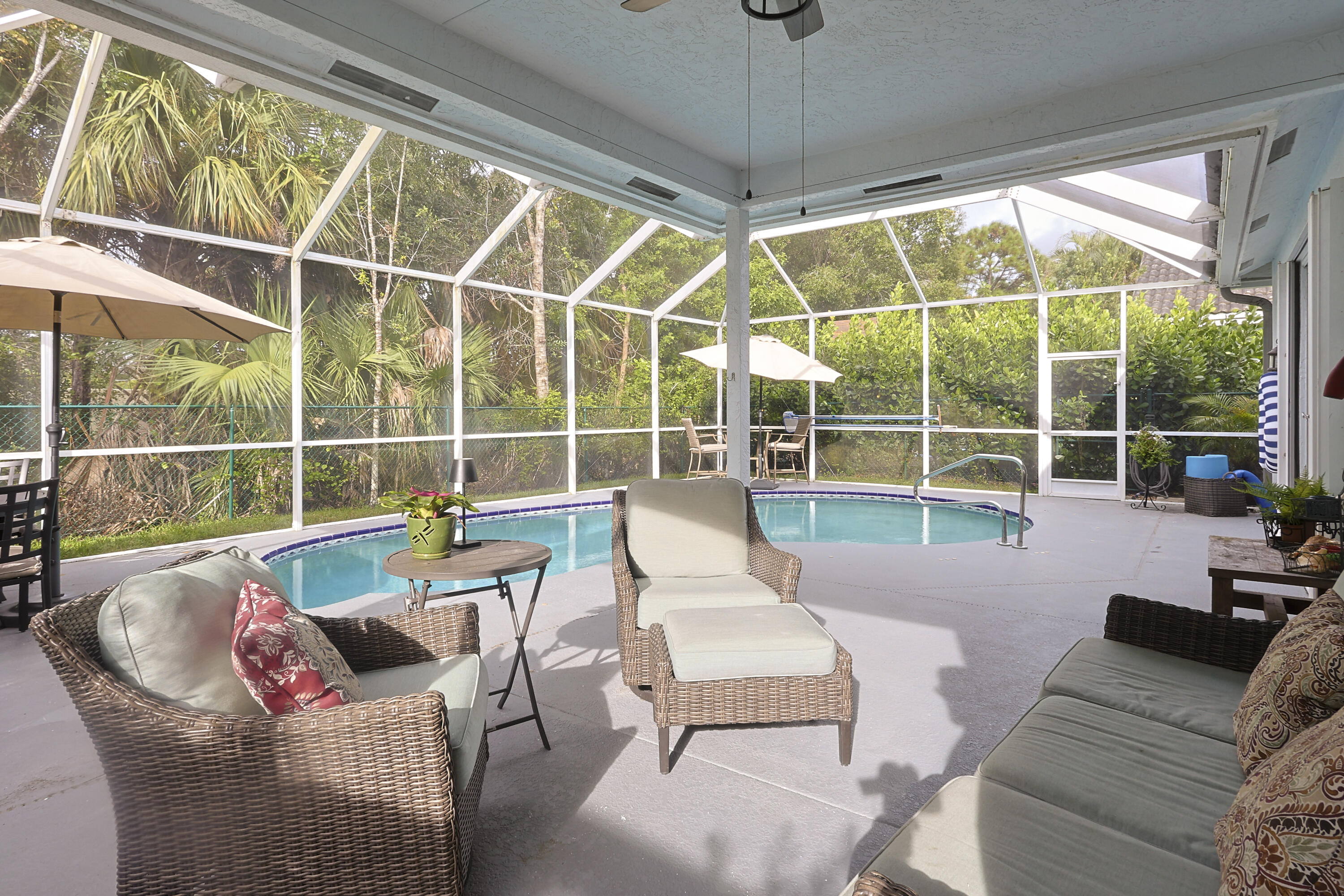 7205 Southeast Seagate Lane Stuart, FL 34997 - Photo 24 of 30 Screened Pool