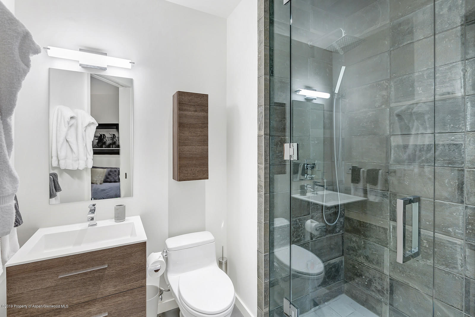 1098 Waters Avenue Aspen, CO 81611 - Photo 35 of 45 a bathroom with a toilet sink and shower