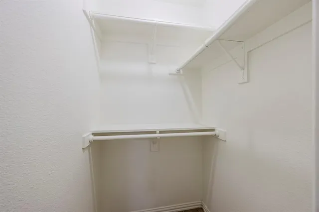 a close view of closet