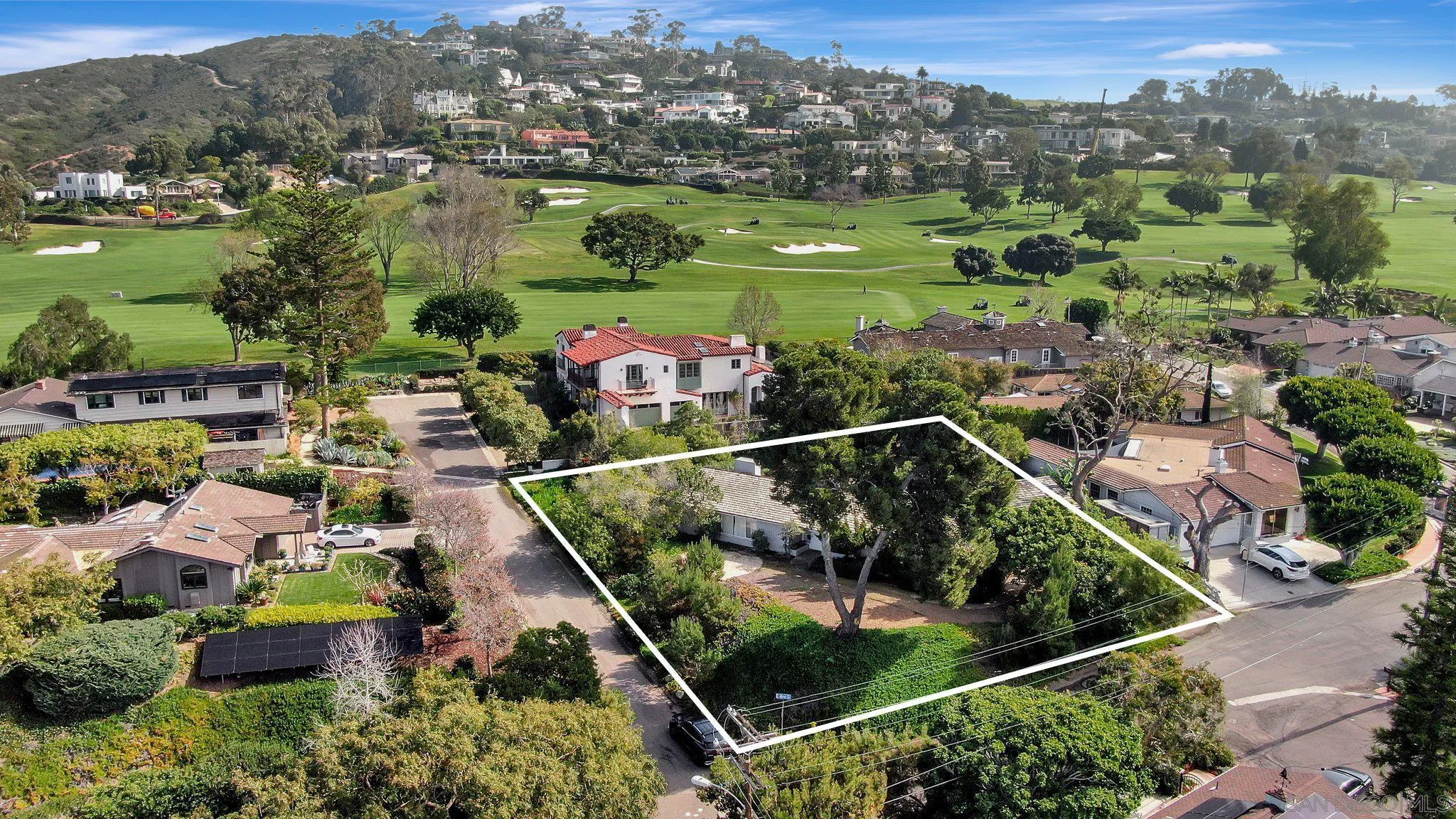 1351 Rhoda Drive La Jolla, CA 92037 - Photo 3 of 20 an aerial view of residential house with outdoor space and lake view