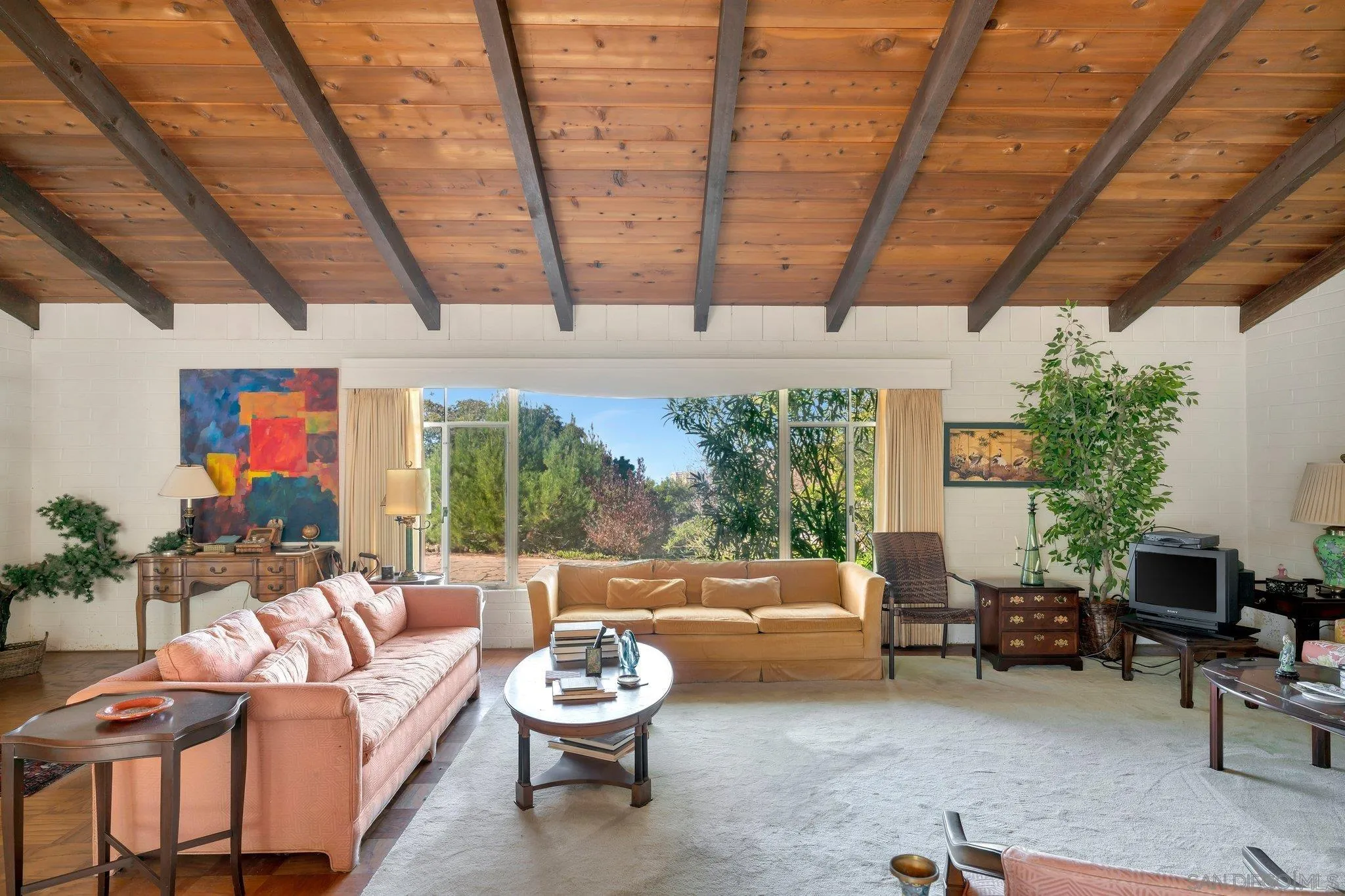 1351 Rhoda Drive La Jolla, CA 92037 - Photo 10 of 20 a living room with furniture and a large window