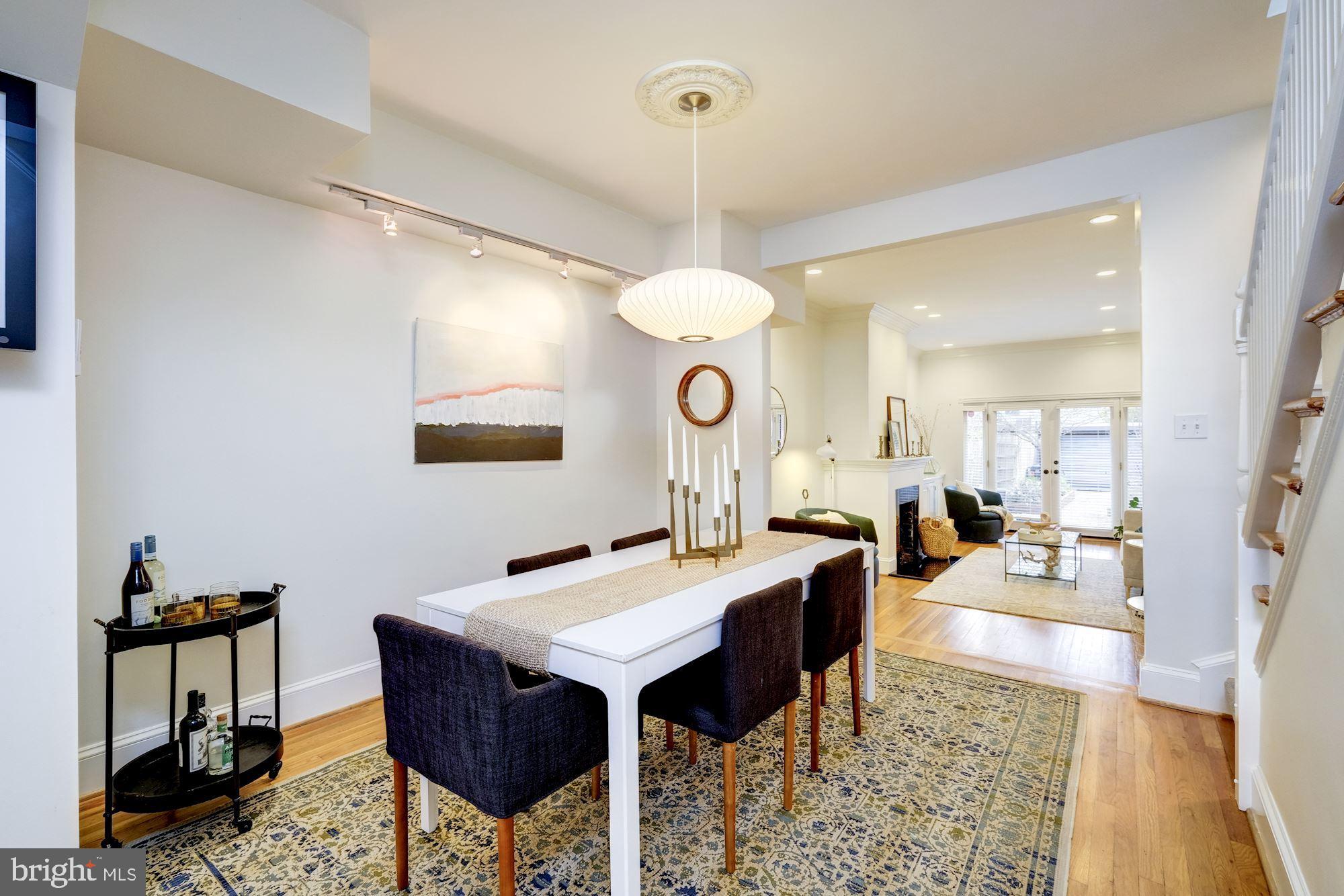 244 9th Street Southeast Washington, DC 20003 - Photo 7 of 28 Terrific dining room opening to living room