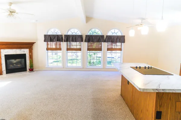 a very nice looking room with a large window