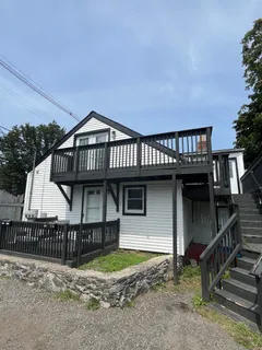 a front view of a house