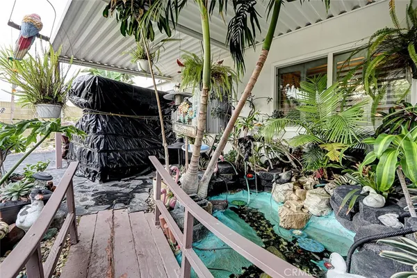 a view of outdoor space and deck