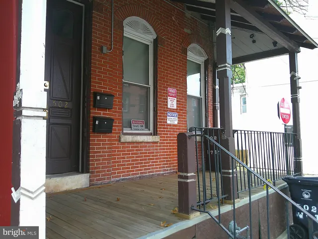 a view of front door of house