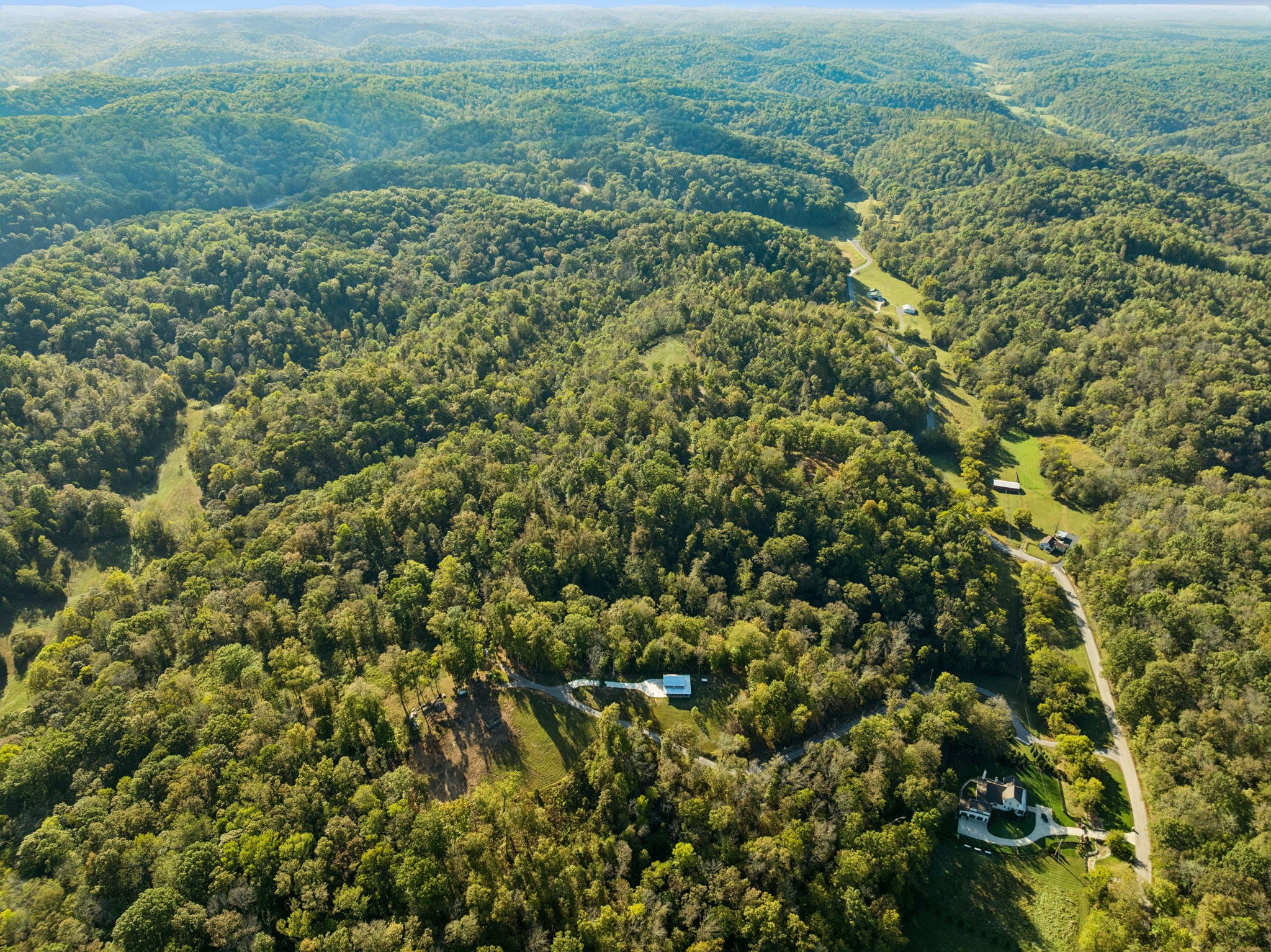 6017 Russell Ridge Lane Franklin, TN 37064 - Photo 24 of 73 an aerial view of residential houses with outdoor space and trees