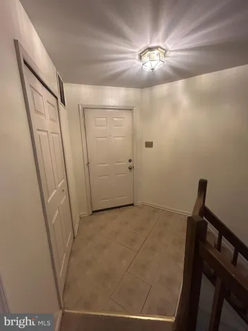 a view of a hallway with a elevator
