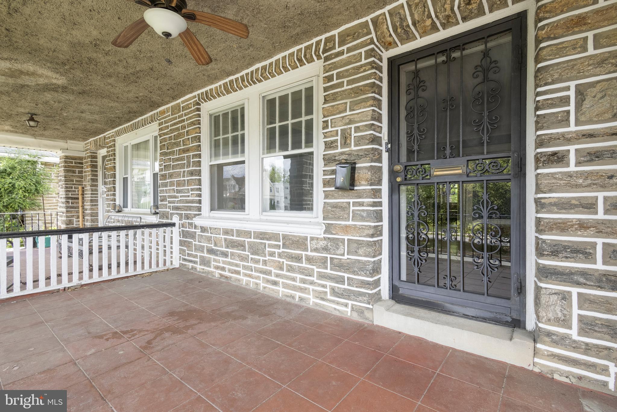 907 East Rittenhouse Street Philadelphia, PA 19138 - Photo 3 of 27 large, covered front porch with ceiling fan