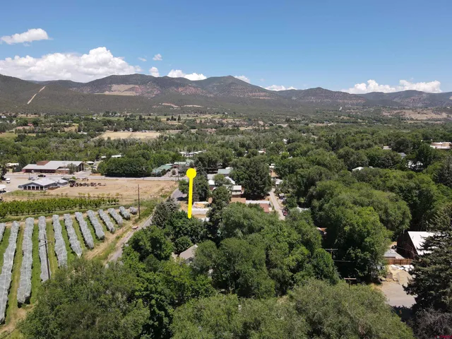 a view of city and mountain