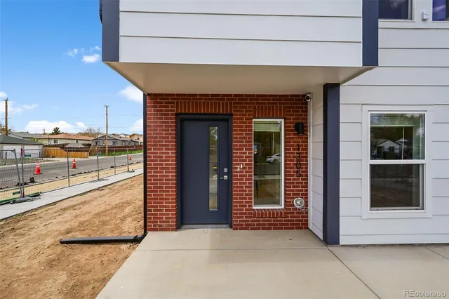 a view of a building from a building