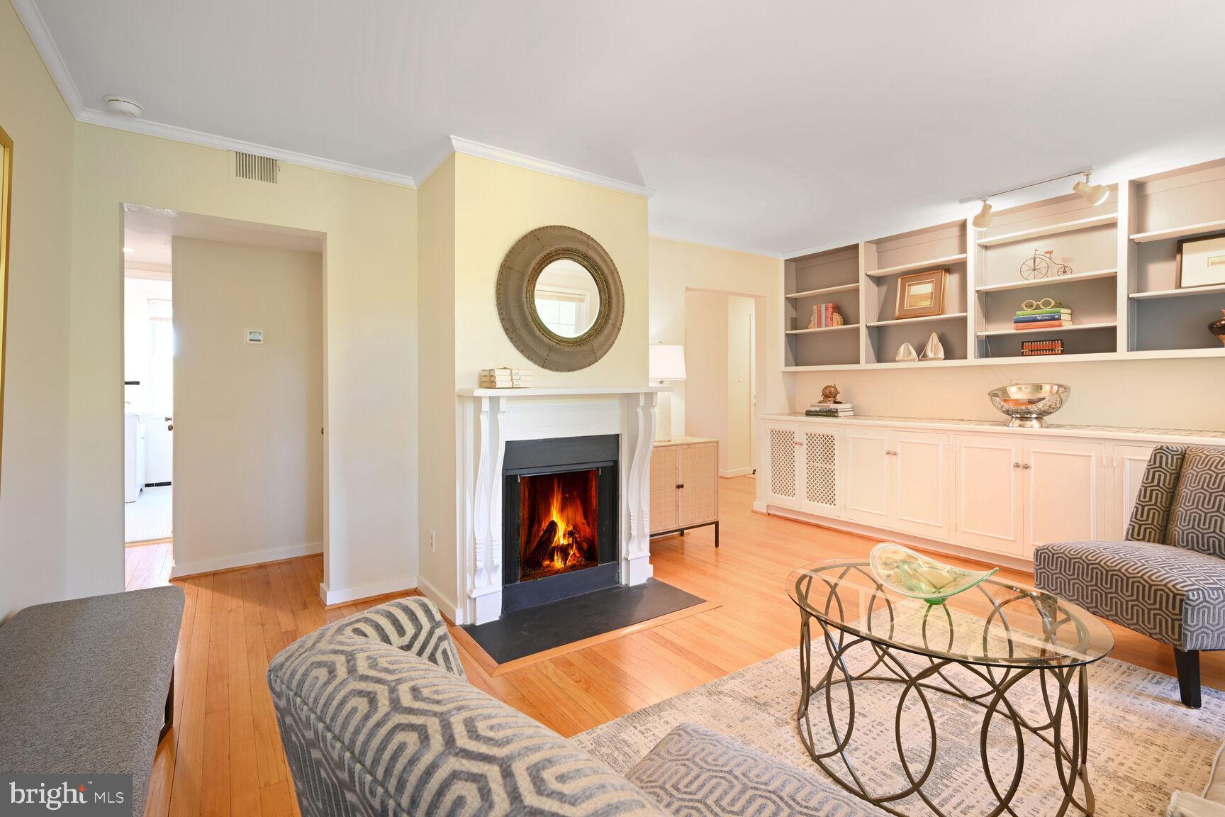 2242 Washington Avenue, Unit W303 Silver Spring, MD 20910 - Photo 6 of 37 a living room with furniture and a fireplace