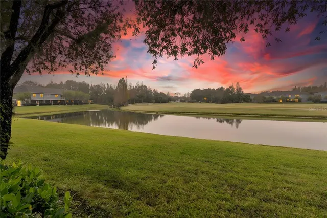a view of a lake with a lake