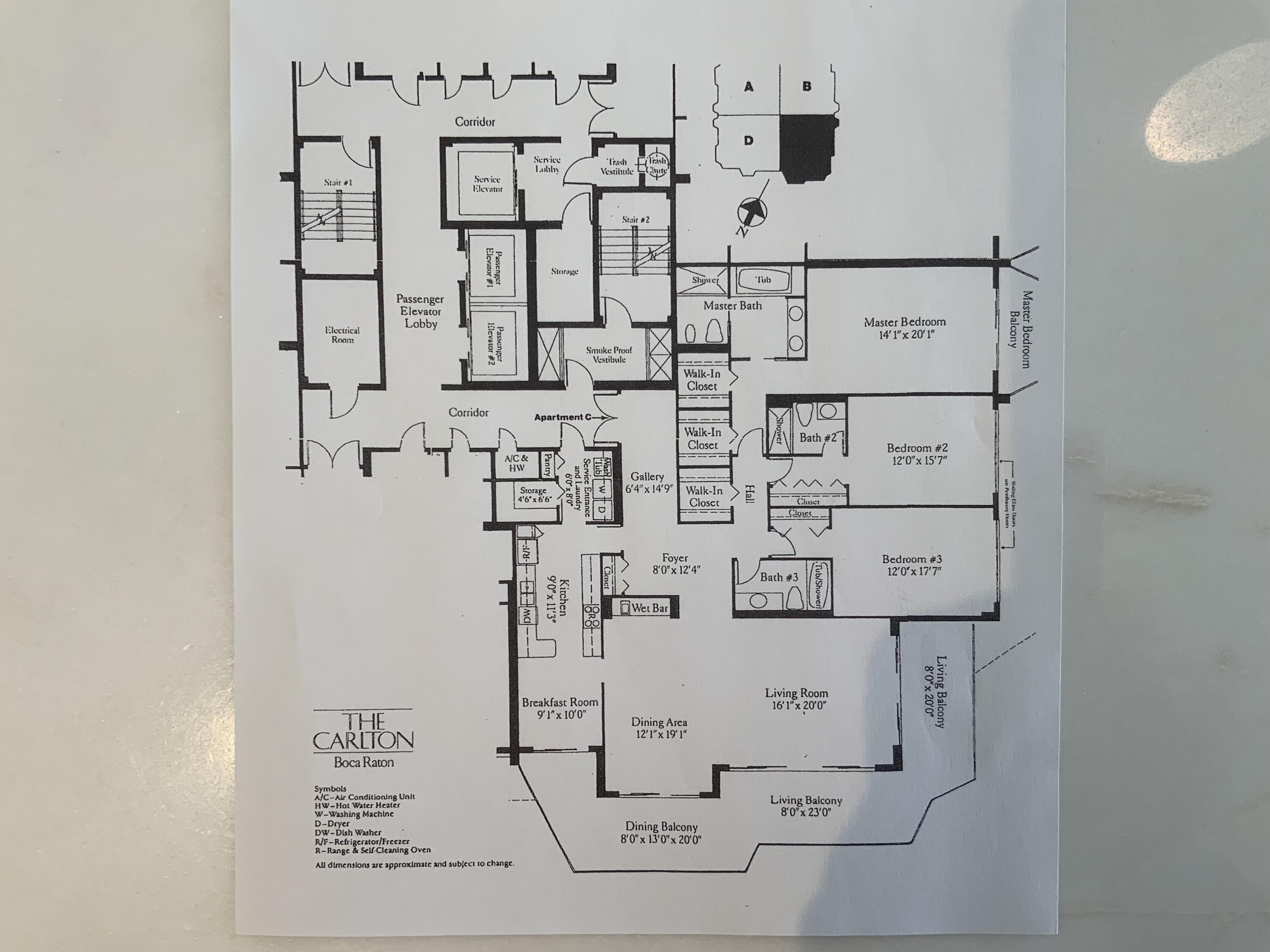 901 East Camino Real, Unit 5C Boca Raton, FL 33432 - Photo 68 of 68 FLOOR PLAN