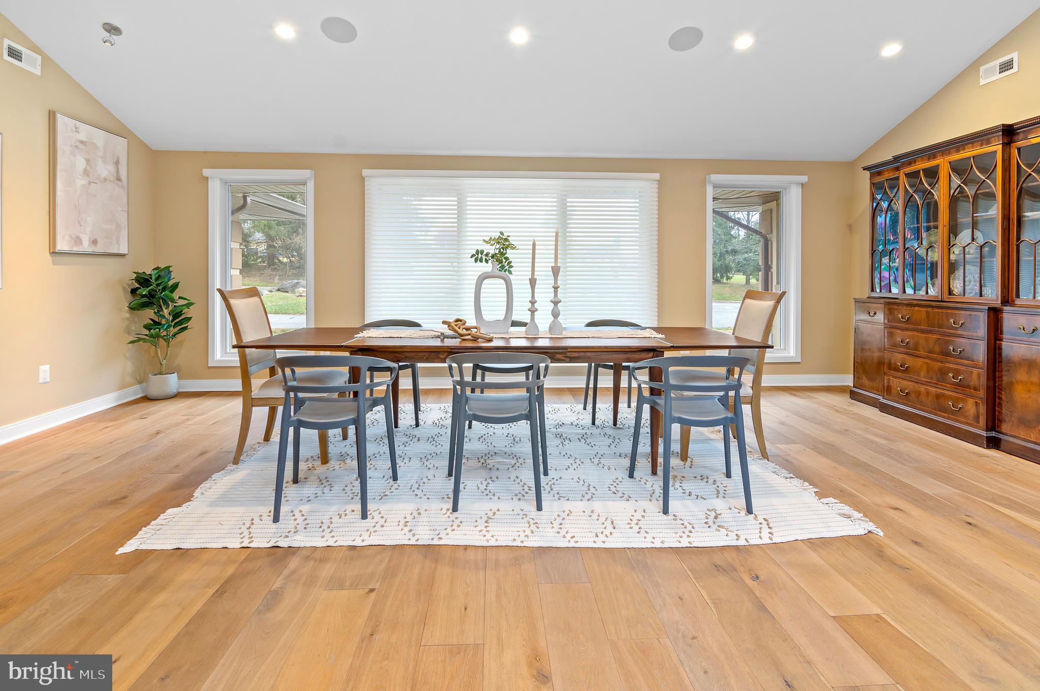 3521 Old Court Road Baltimore, MD 21208 - Photo 7 of 39 a view of a dining room with furniture window and wooden floor