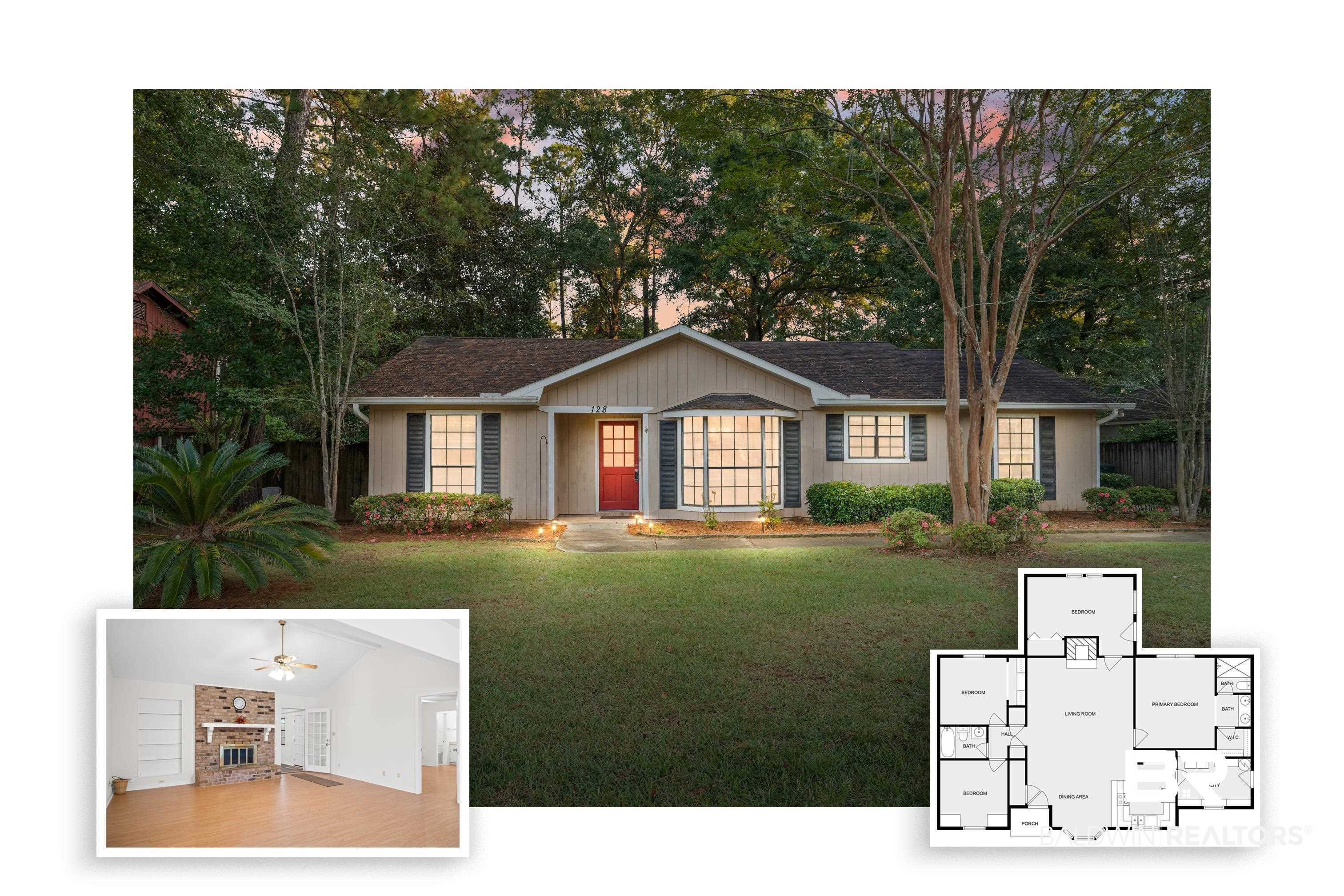 128 Dunbar Loop Daphne, AL 36526 - Photo 2 of 39 View of front of house featuring a front yard
