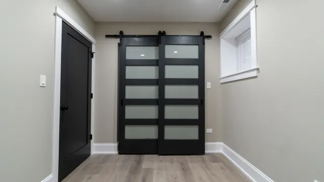 a picture of a door and a shower