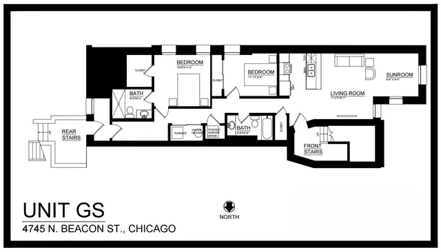 $2,800 | 4745 North Beacon Street, Unit GS, Chicago, IL 60640