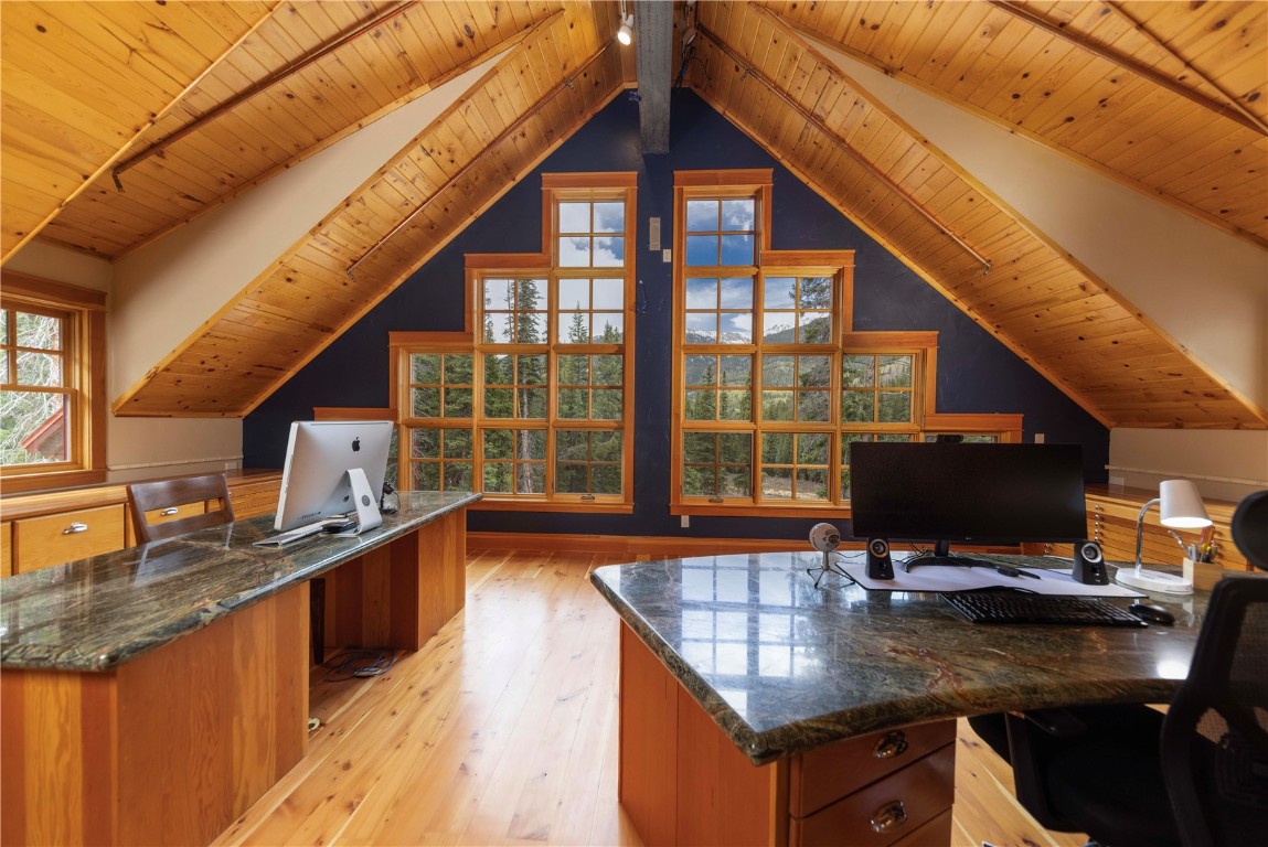 280 County Road 268 Keystone, CO 80435 - Photo 35 of 40 a kitchen with a sink and large windows