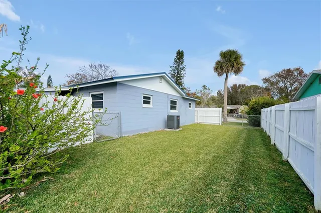 a house view with a garden space