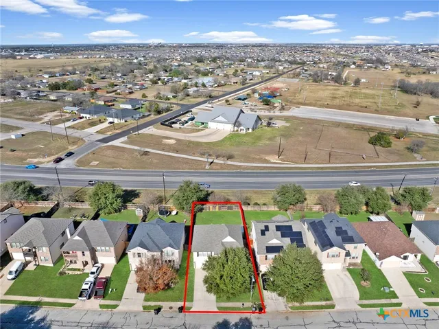 an aerial view of a city