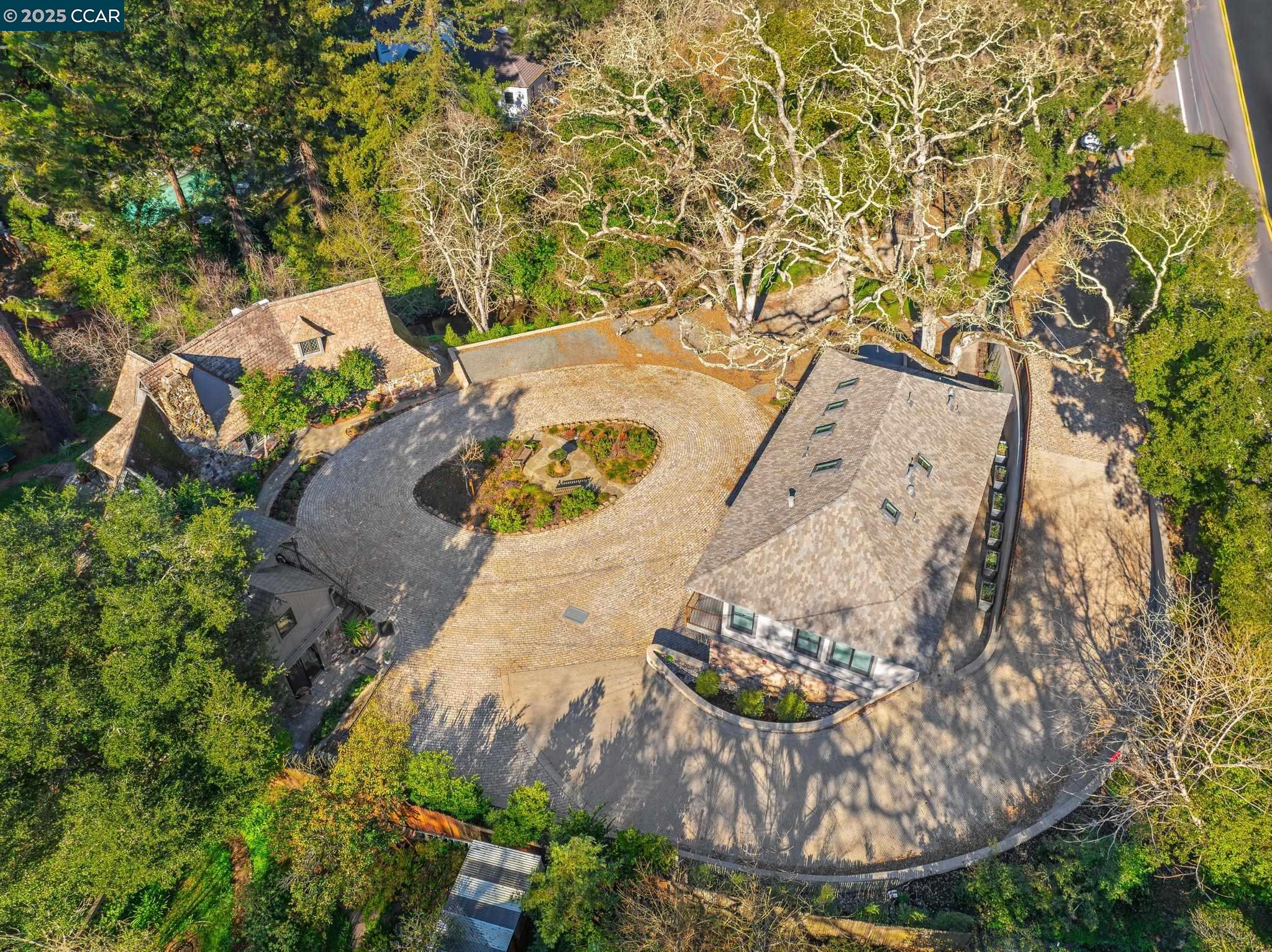 100 B Moraga Way Orinda, CA 94563 - Photo 8 of 48 an aerial view of a house with a swimming pool