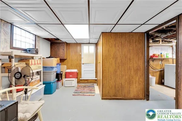 a room with storage and utility