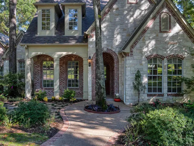 a front view of the house