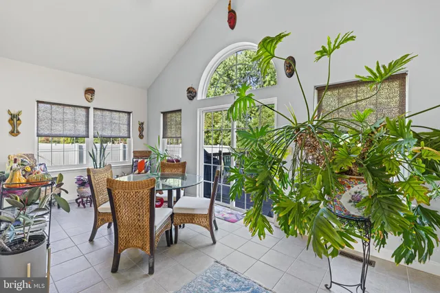 a living room filled with furniture