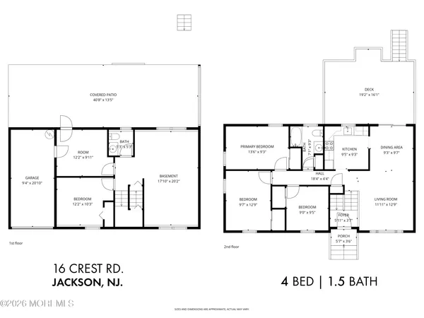 $550,000 | 16 Crest Road, Jackson, NJ 08527