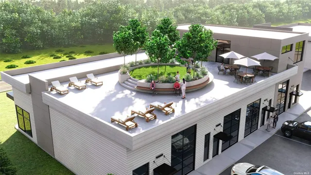 a view of a chairs in a patio