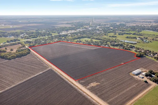an aerial view of a beach