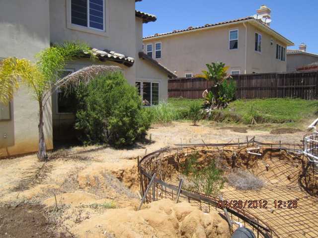 197 Pacific View Lane Encinitas, CA 92024 - Photo 3 of 17 Unfinished swimming pool/landscaping in back yard will require an investment, but big yard offers tremendous potential