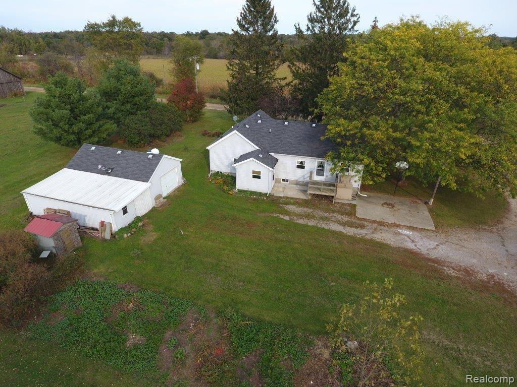 4901 5 Lakes Road North Branch, MI 48461 - Photo 27 of 32 Aerial of Rear with Barn (2).JPG