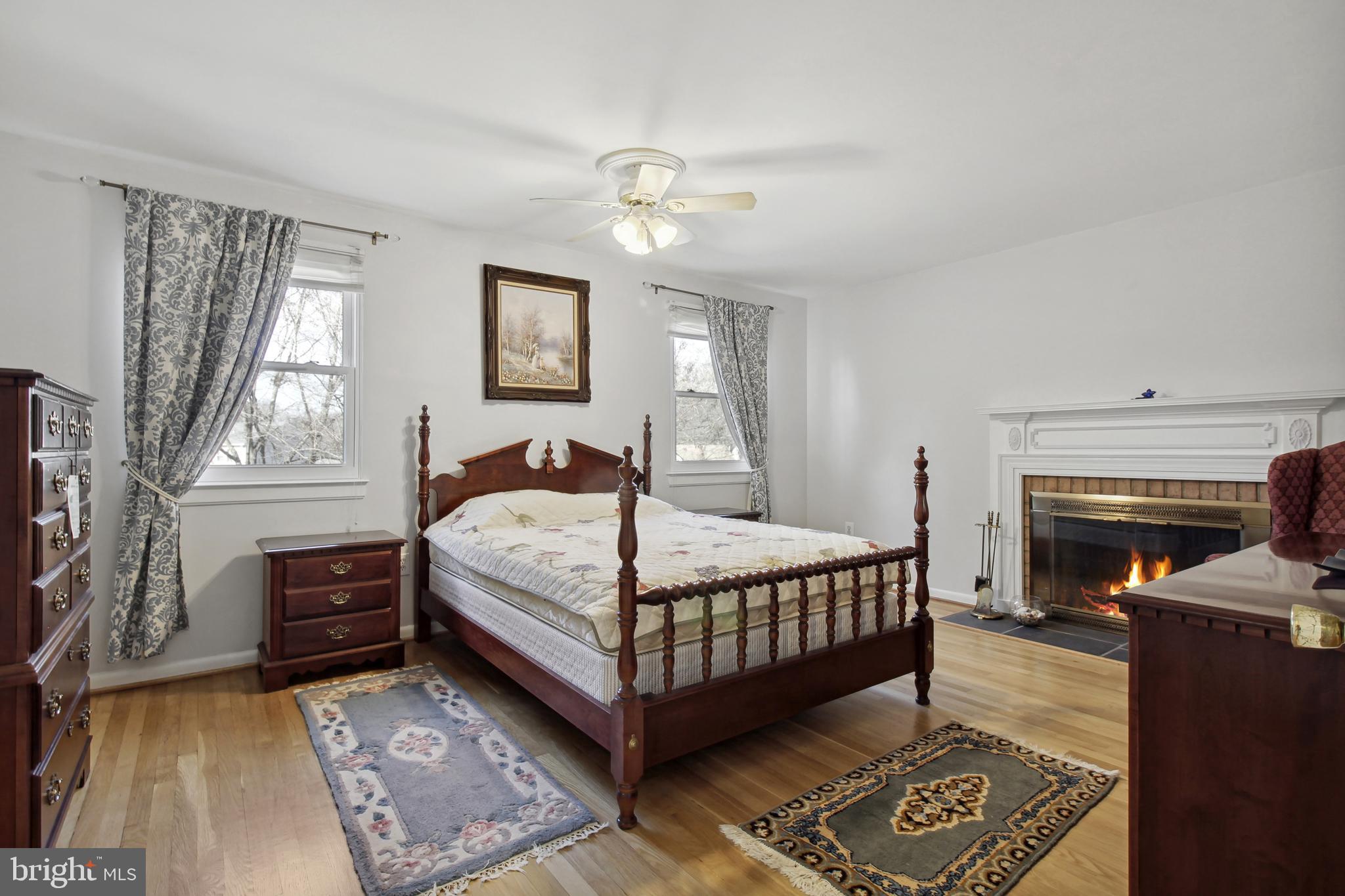 1817 Snowdrop Lane Silver Spring, MD 20906 - Photo 19 of 30 Master Bedroom with Wood Burning Fireplace