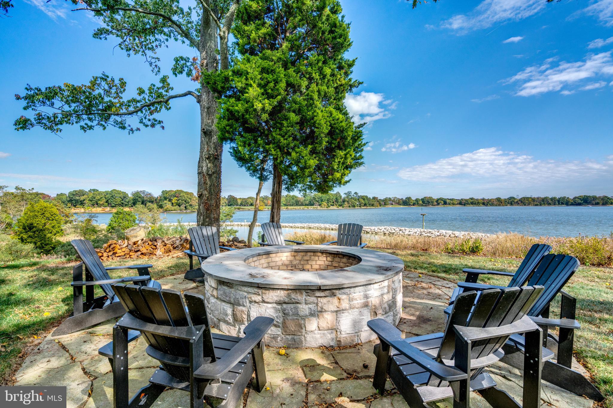 1441 Sharps Point Road Annapolis, MD 21409 - Photo 43 of 50 Fire pit on Whitehall Bay