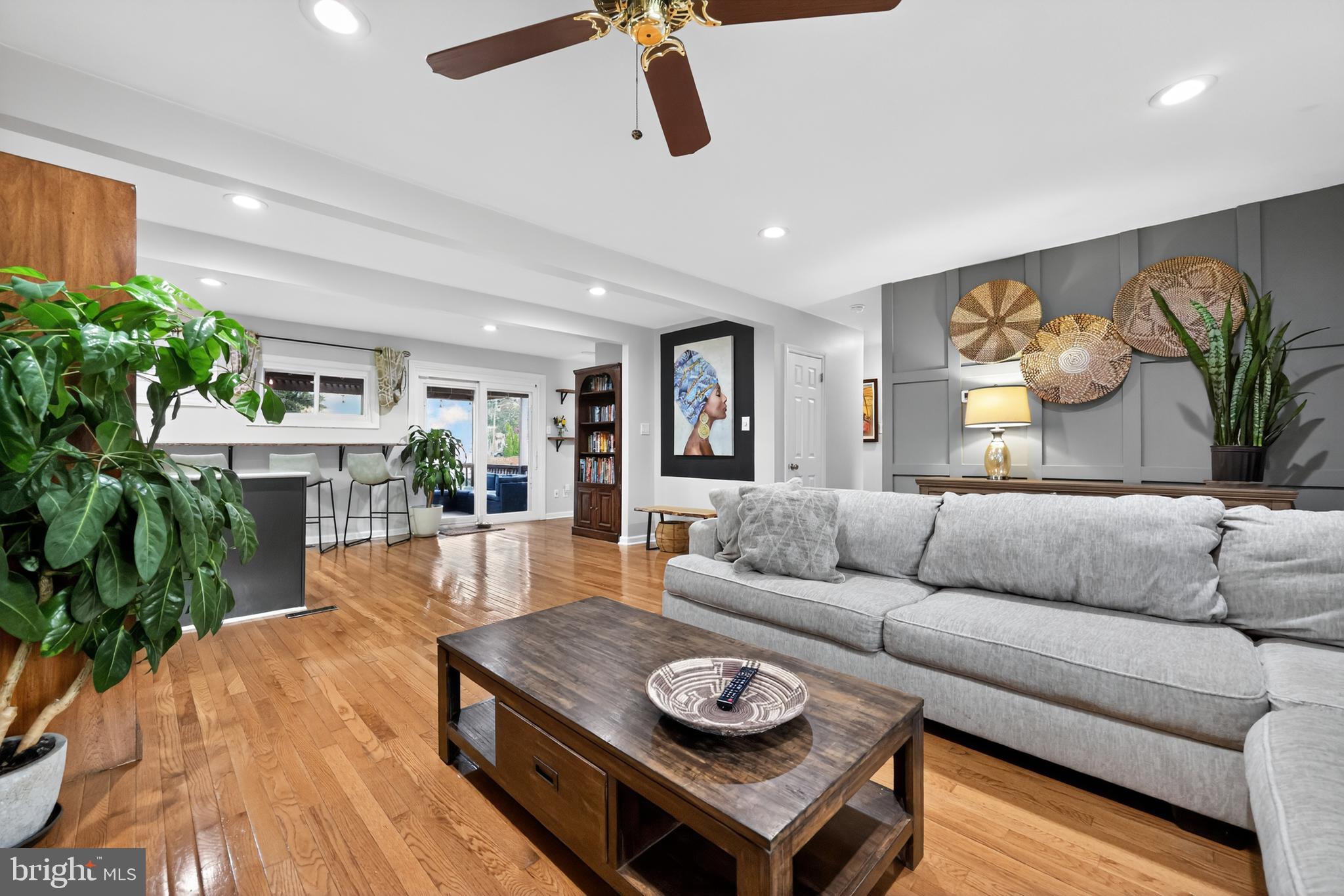 709 Manor Terrace Moorestown, NJ 08057 - Photo 5 of 37 a living room with furniture and a wooden floor